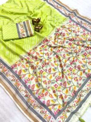 Pure Gathan Bhandhani Silk Sarees