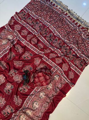 Arjakh Sartin Viscous Silk Saree